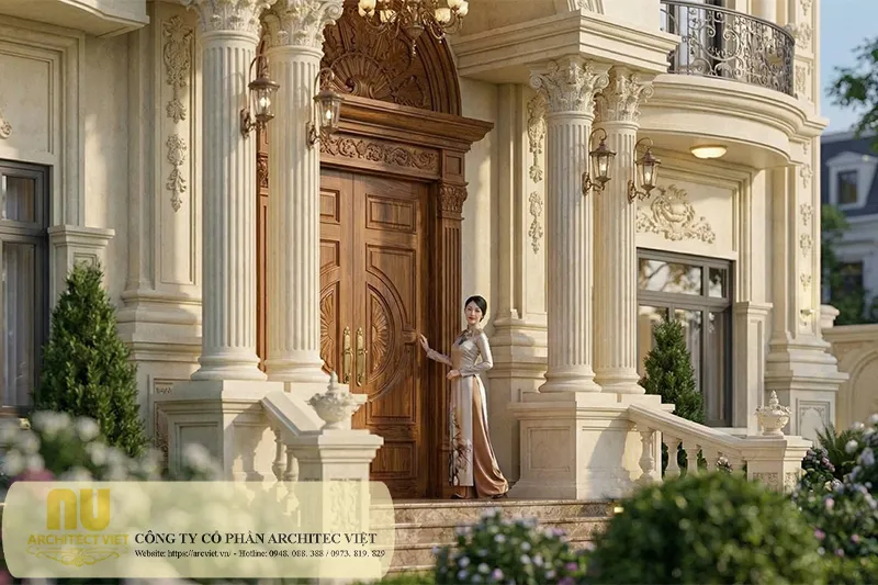 Mẫu lâu đài 3 tầng tân cổ điển