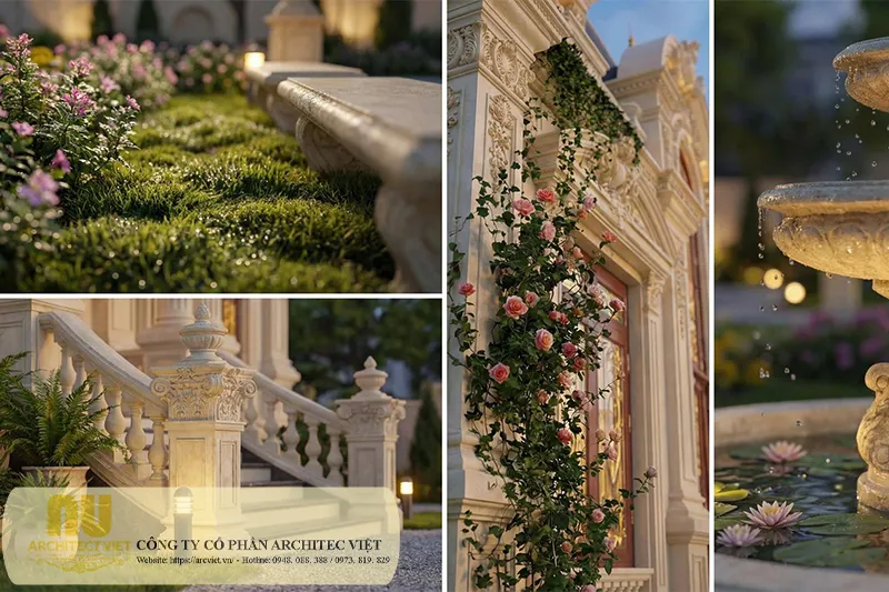 Mẫu lâu đài 3 tầng tân cổ điển