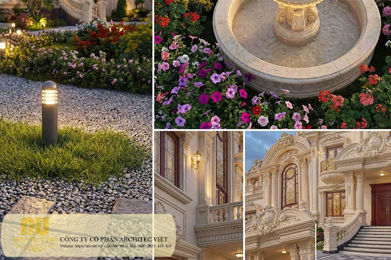 Mẫu lâu đài 3 tầng tân cổ điển