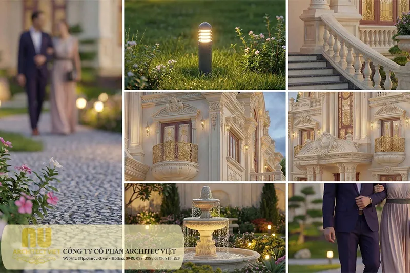 Mẫu lâu đài 3 tầng tân cổ điển