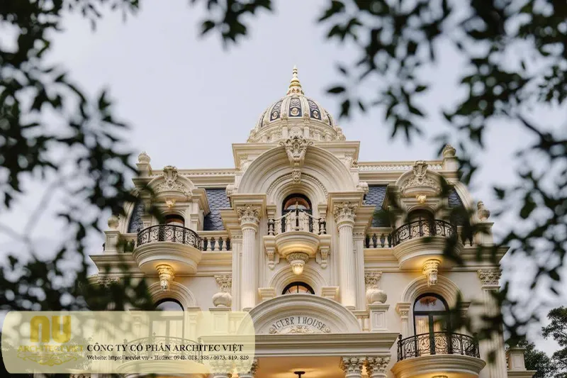 Mẫu nhà biệt thự 3 tầng 200m2