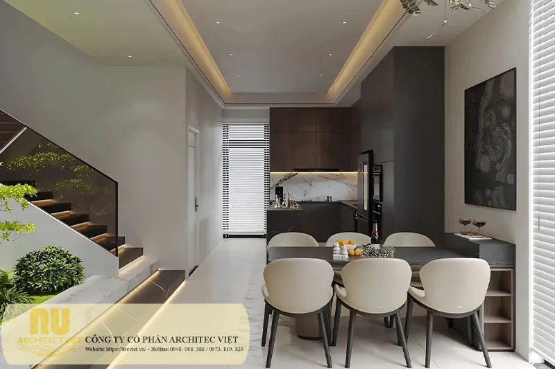 Mẫu nhà phố mặt tiền 8m 2 tầng