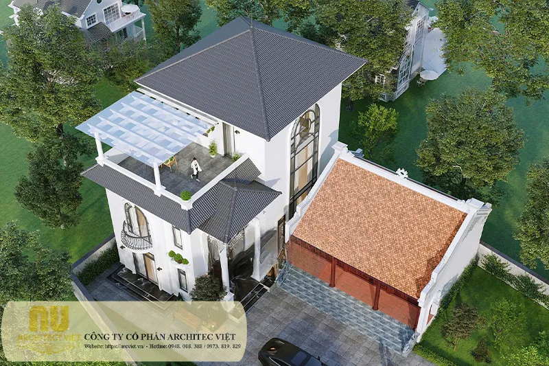 Mẫu nhà vừa ở vừa làm nhà thờ