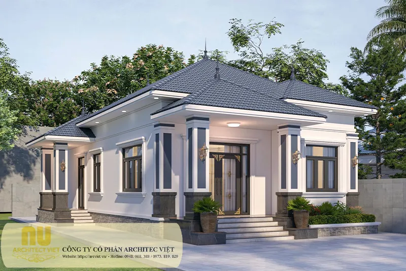 Nhà mái nhật 1 tầng 100m2