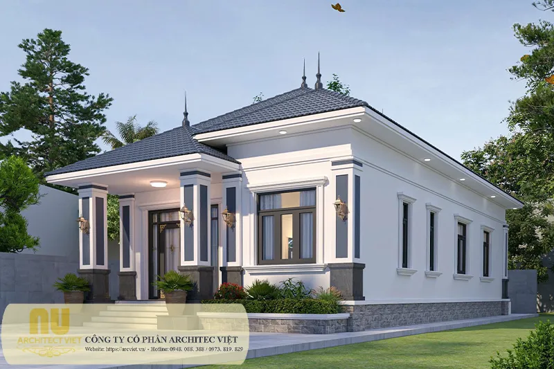 Nhà mái nhật 1 tầng 100m2