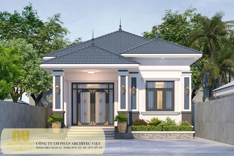 Nhà mái nhật 1 tầng 100m2