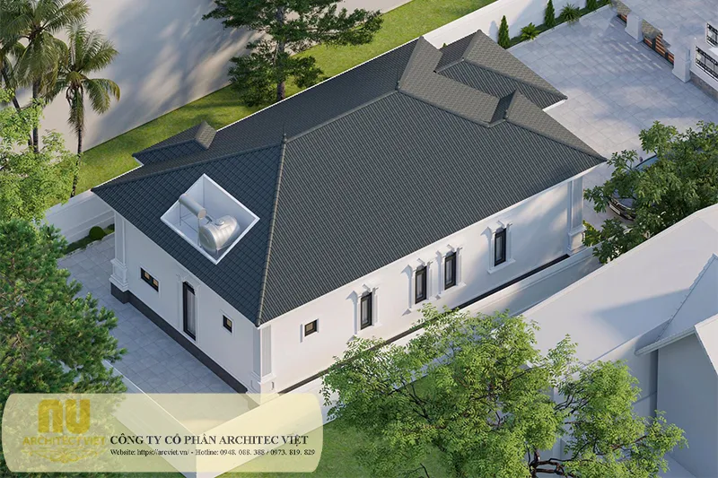 Nhà mái Nhật 1 tầng ngang 9m