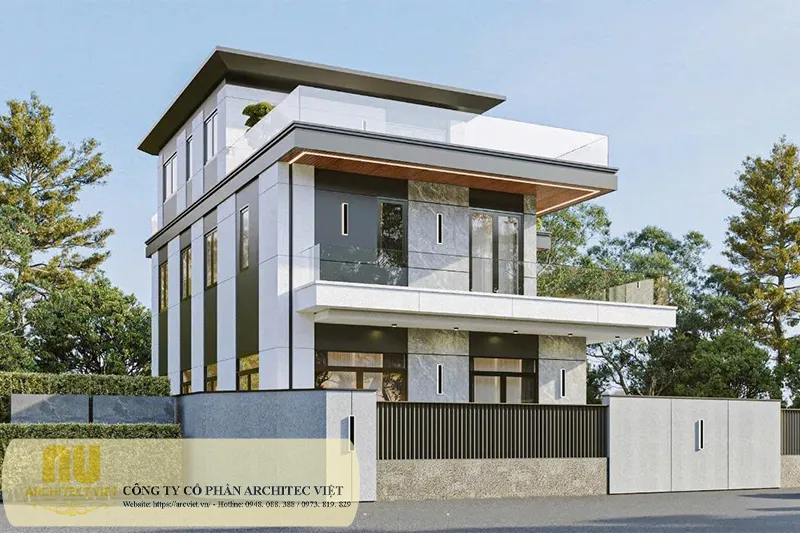 Nhà mặt tiền 10m hiện đại