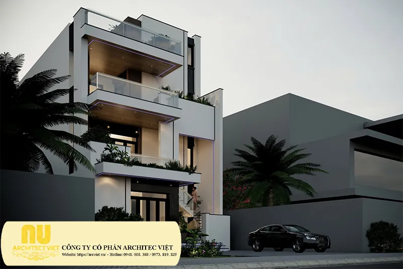 Nhà ngang 6m 3 tầng