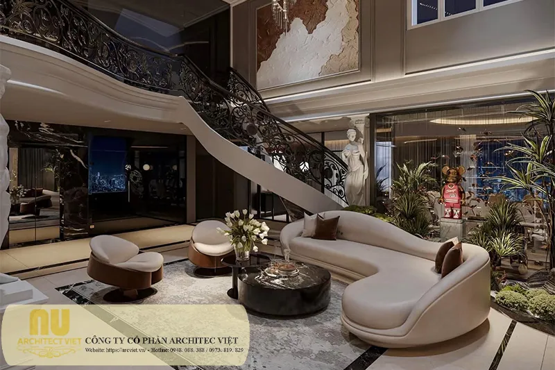 Nhà tân cổ điển mặt tiền 9m