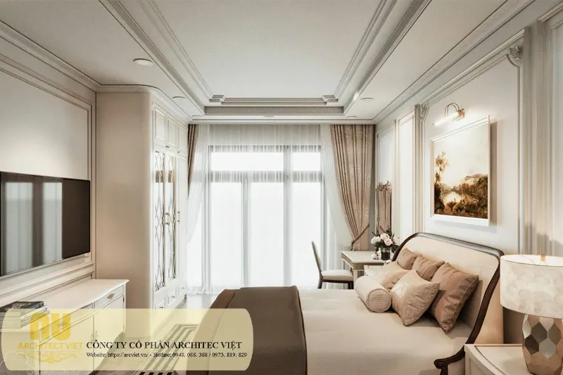 Nhà tân cổ điển ngang 7m