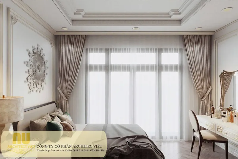 Nhà tân cổ điển ngang 7m