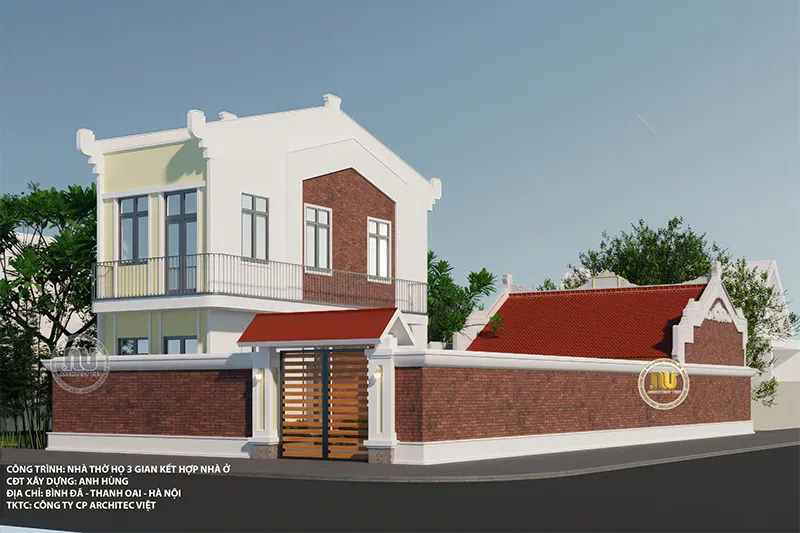 Nhà thờ gia đình bê tông giả gỗ