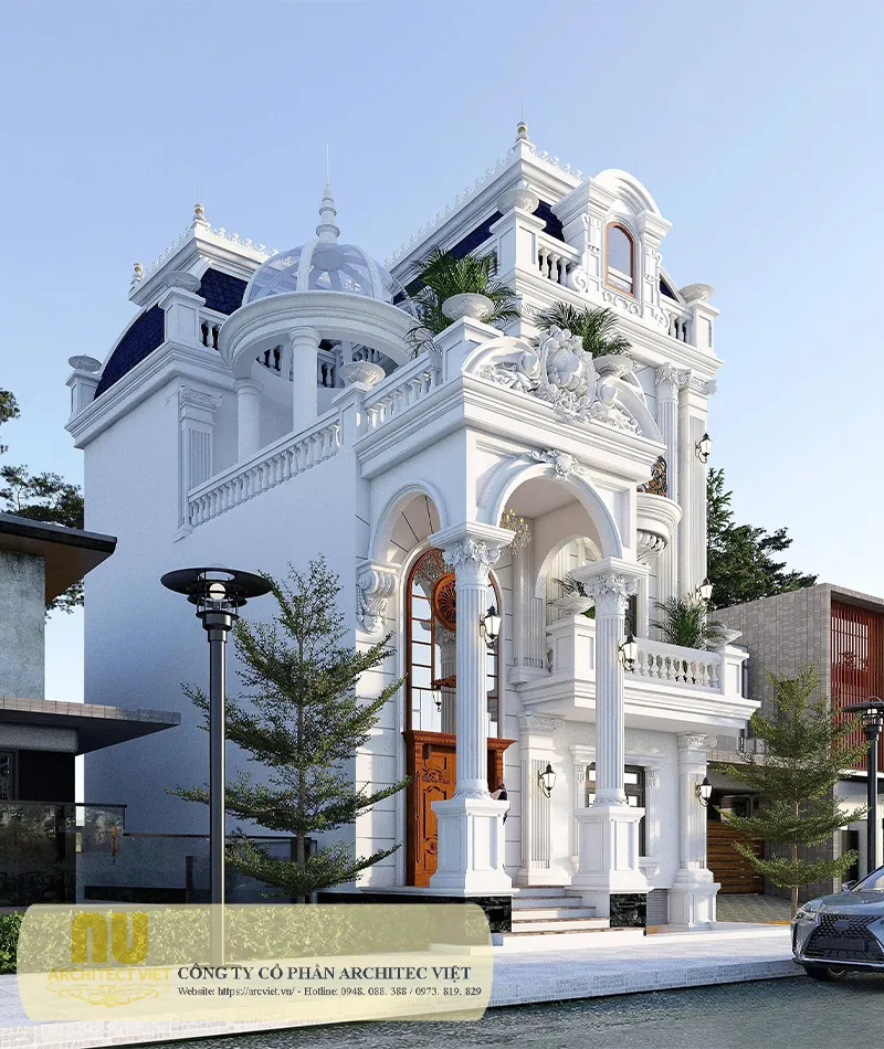 Biệt thự cổ điển ngang 9m