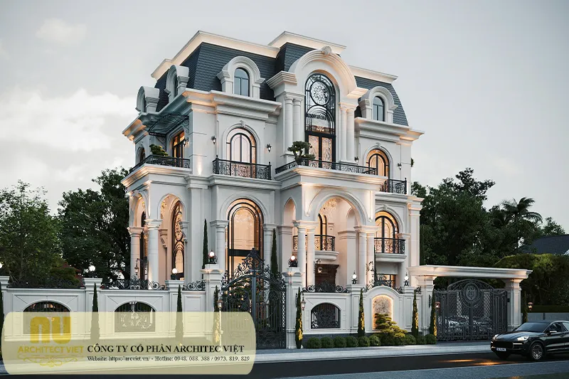 Biệt thự lâu đài 2 tầng 5 tỷ