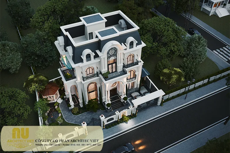 Biệt thự lâu đài 2 tầng 5 tỷ