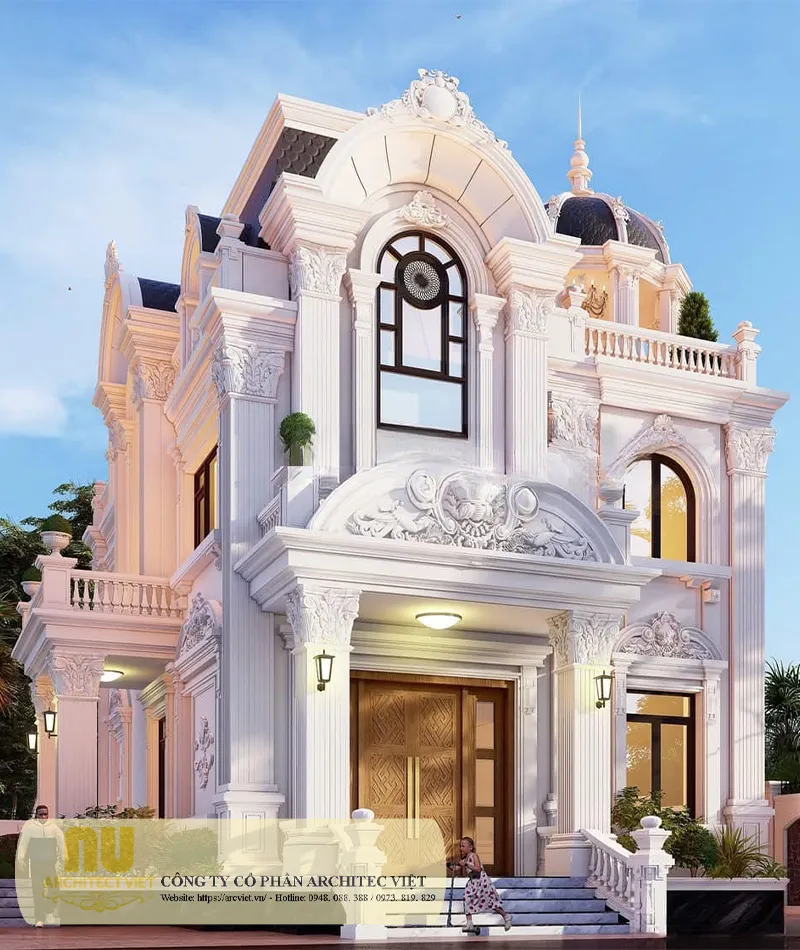 Biệt thự tân cổ điển mặt tiền 7m
