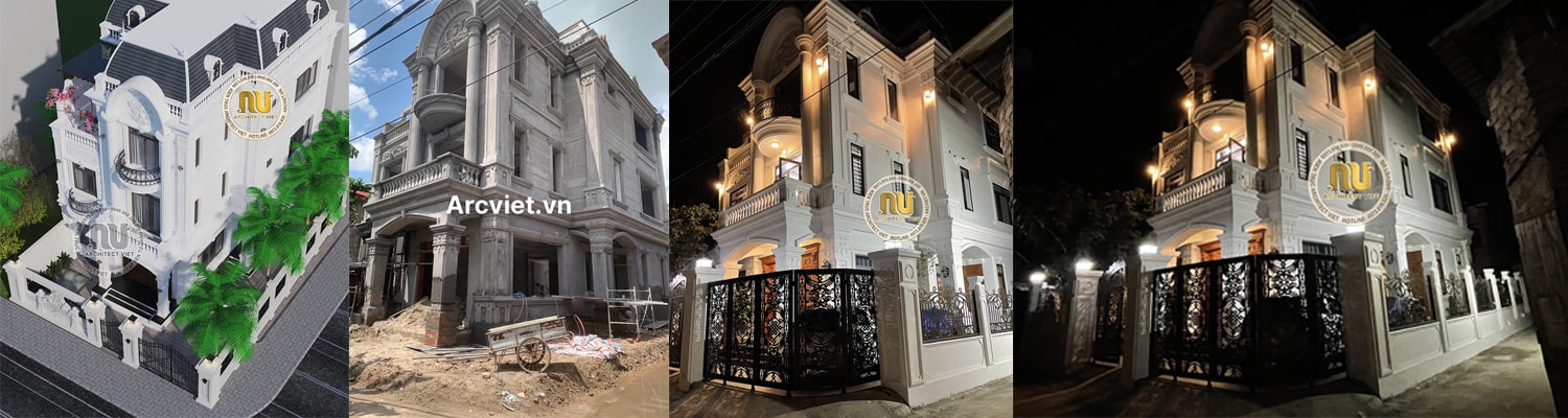 Thiết kế thi công biệt thự tân cổ điển tại Bắc Ninh