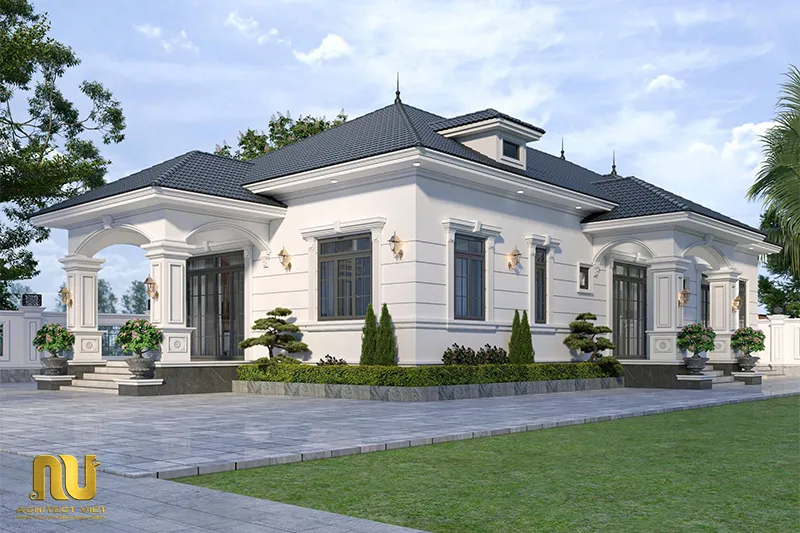 Mẫu nhà 1 tầng mặt tiền 11m