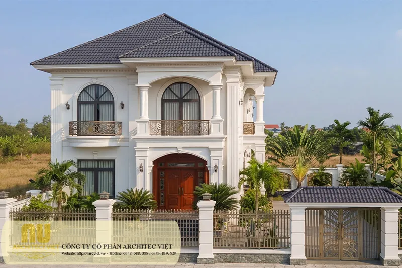 Mẫu nhà 2 tầng 8x9m đẹp
