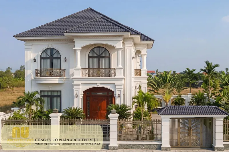 Mẫu nhà 2 tầng 8x9m đẹp