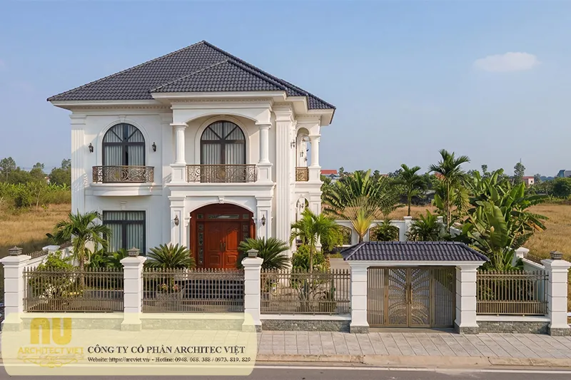 Mẫu nhà 2 tầng 8x9m đẹp