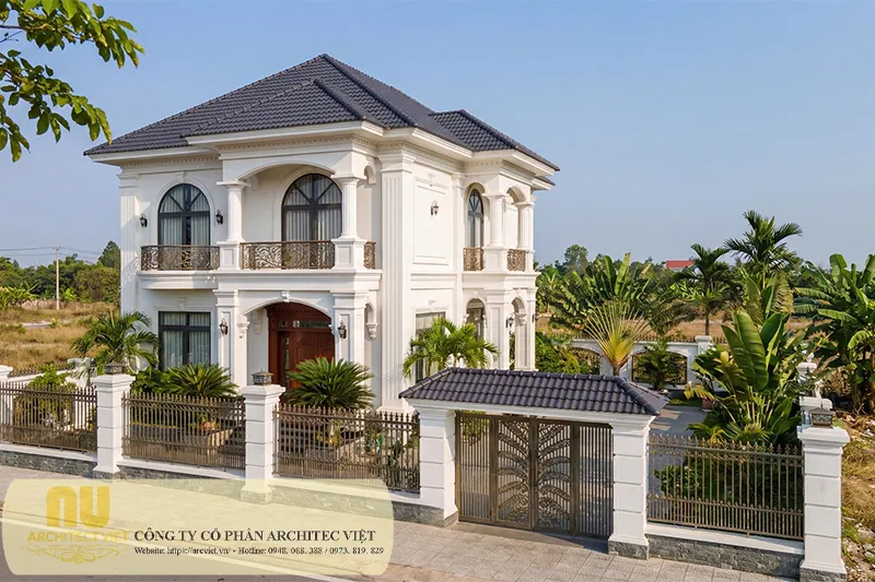Mẫu nhà 2 tầng 8x9m đẹp