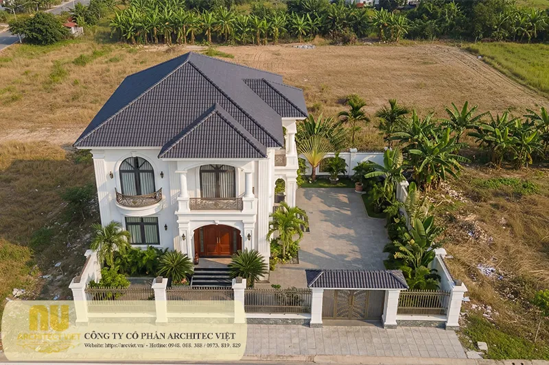 Mẫu nhà 2 tầng 8x9m đẹp
