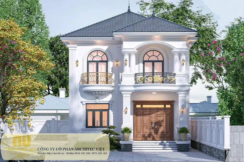 Mẫu nhà 2 tầng đẹp giá 3 tỷ