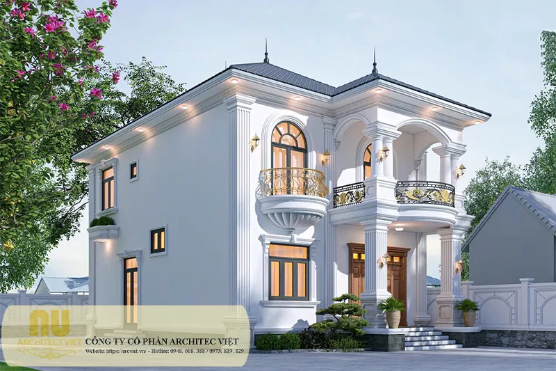 Mẫu nhà 2 tầng đẹp giá 3 tỷ