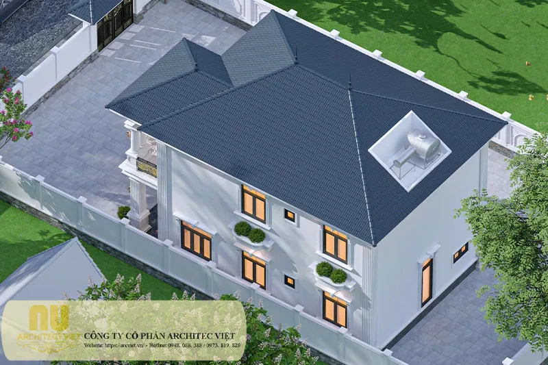 Mẫu nhà 2 tầng đẹp giá 3 tỷ