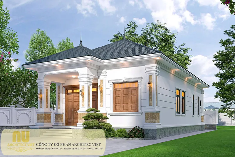 Mẫu nhà đẹp ngang 9m