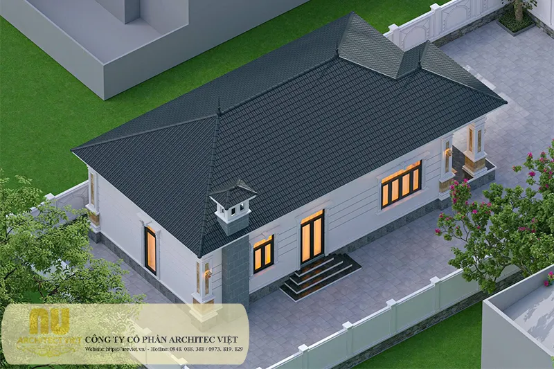 Mẫu nhà đẹp ngang 9m