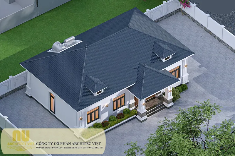 Mẫu nhà mái nhật ngang 12m