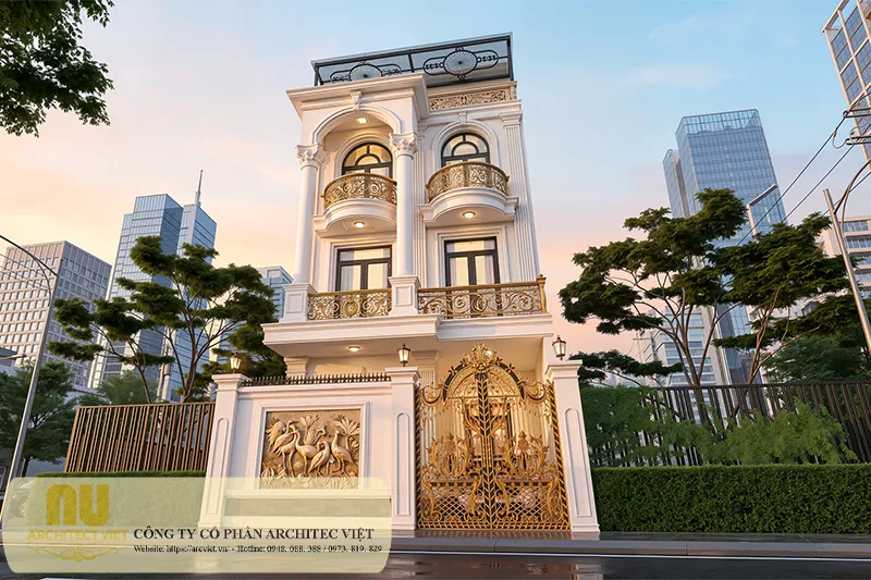 Mẫu nhà ngang 7m 3 tầng