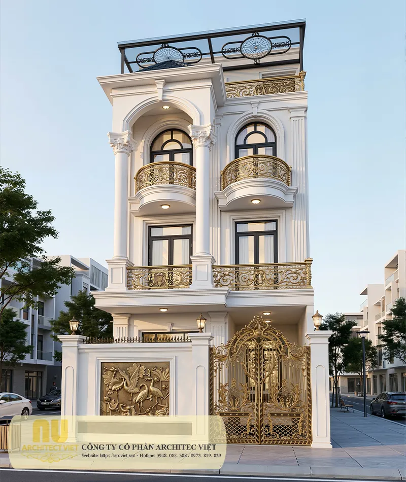 Mẫu nhà ngang 7m 3 tầng