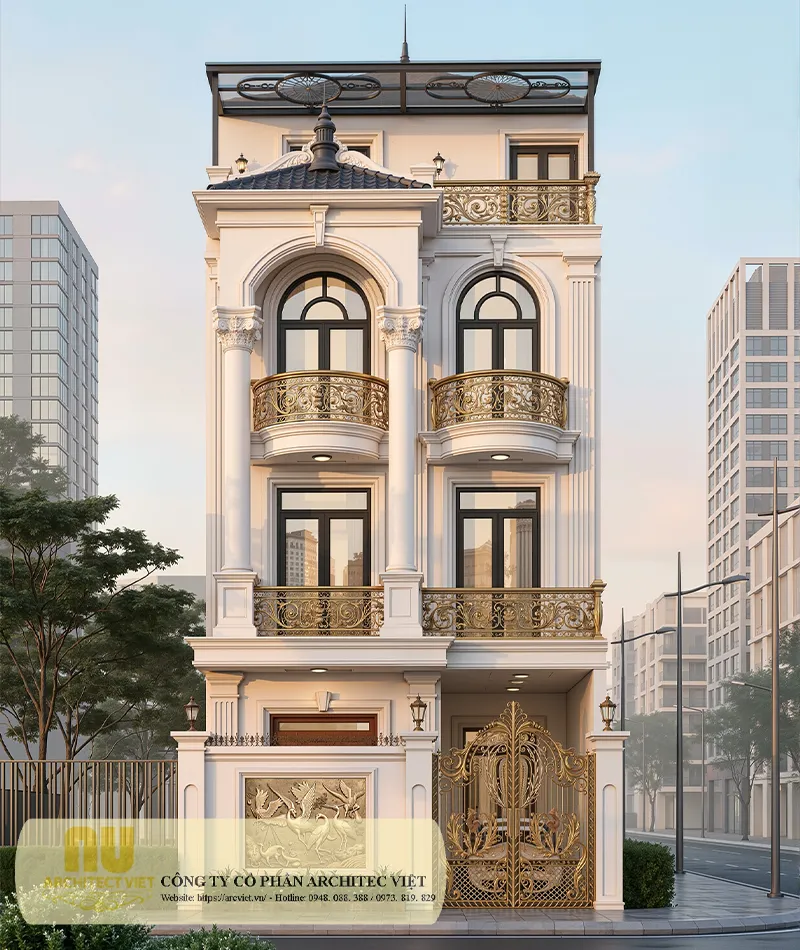 Mẫu nhà ngang 7m 3 tầng