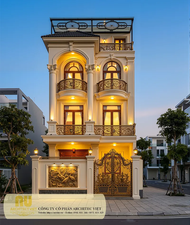 Mẫu nhà ngang 7m 3 tầng