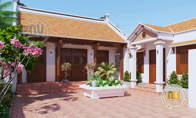 Mẫu nhà thờ kết hợp nhà ở nông thôn