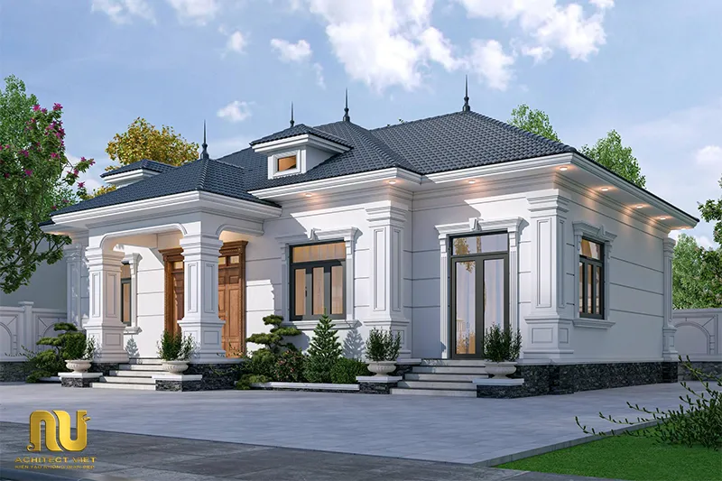 Nhà 1 tầng 4 phòng ngủ 120m2