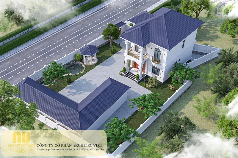 Nhà 2 tầng 9x12m mái nhật