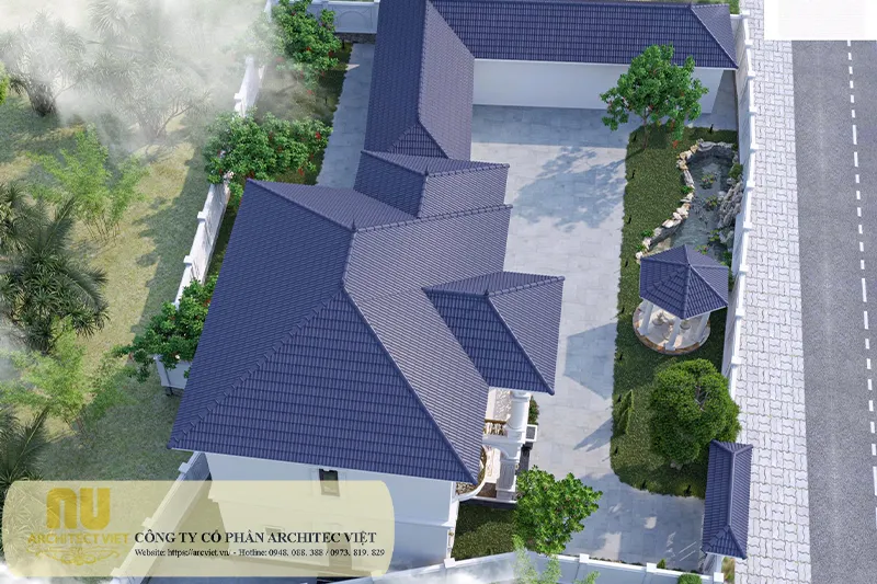 Nhà 2 tầng 9x12m mái nhật