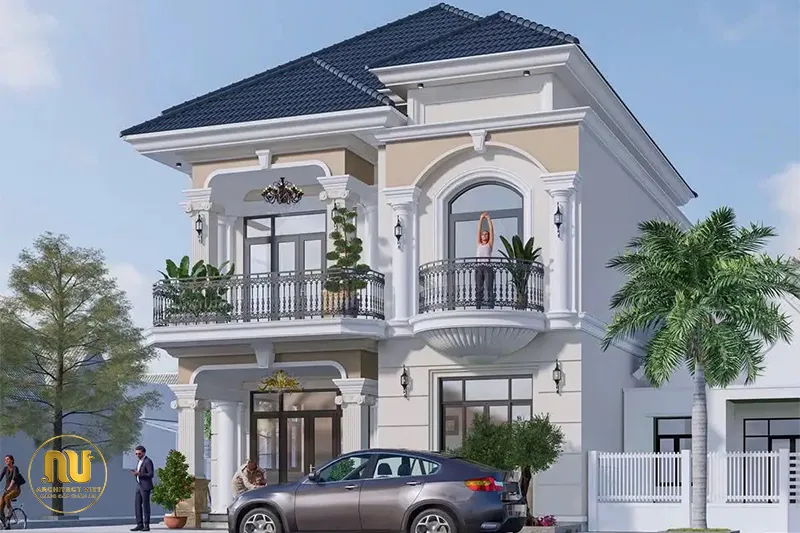 Nhà mái Nhật 2 tầng mặt tiền 12m