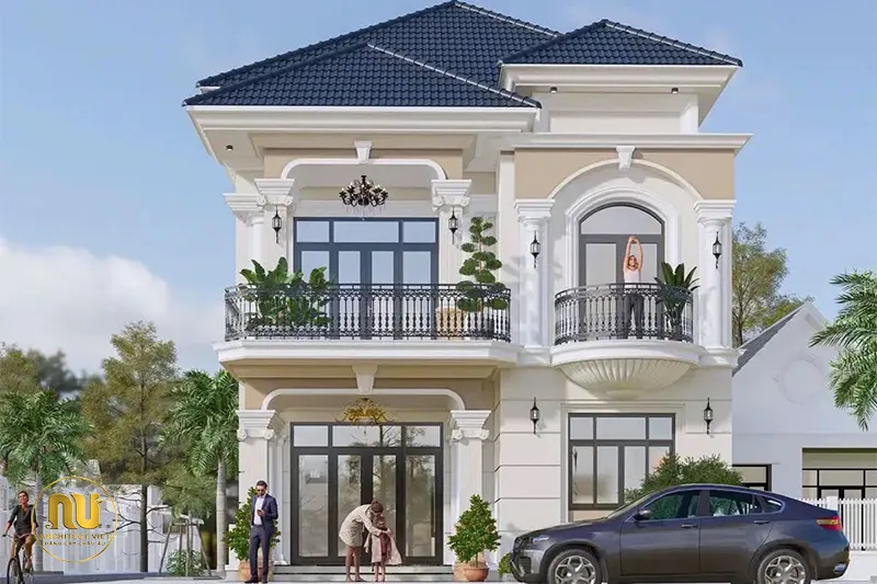 Nhà mái Nhật 2 tầng mặt tiền 12m
