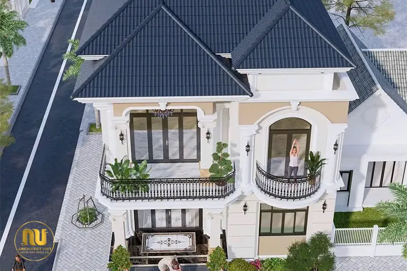 Nhà mái Nhật 2 tầng mặt tiền 12m