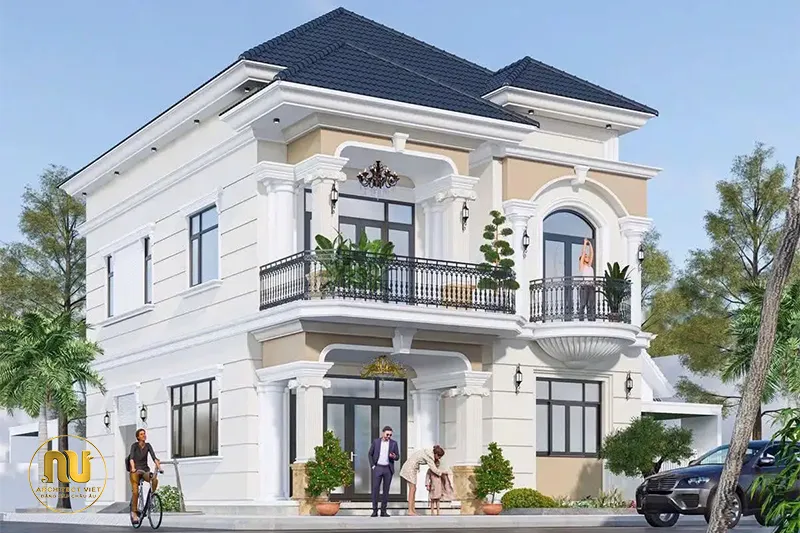 Nhà mái Nhật 2 tầng mặt tiền 12m