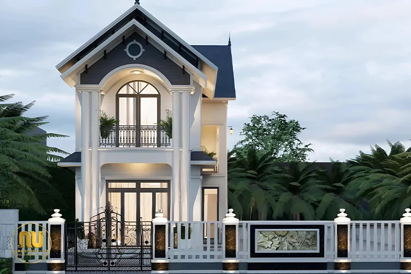 Nhà mái thái 2 tầng mặt tiền 6m
