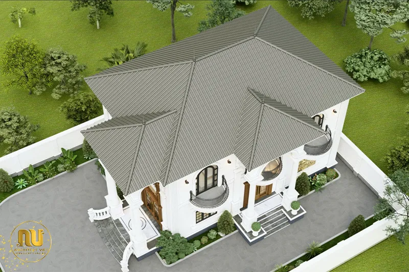 Nhà mặt tiền 8m 2 tầng mái nhật