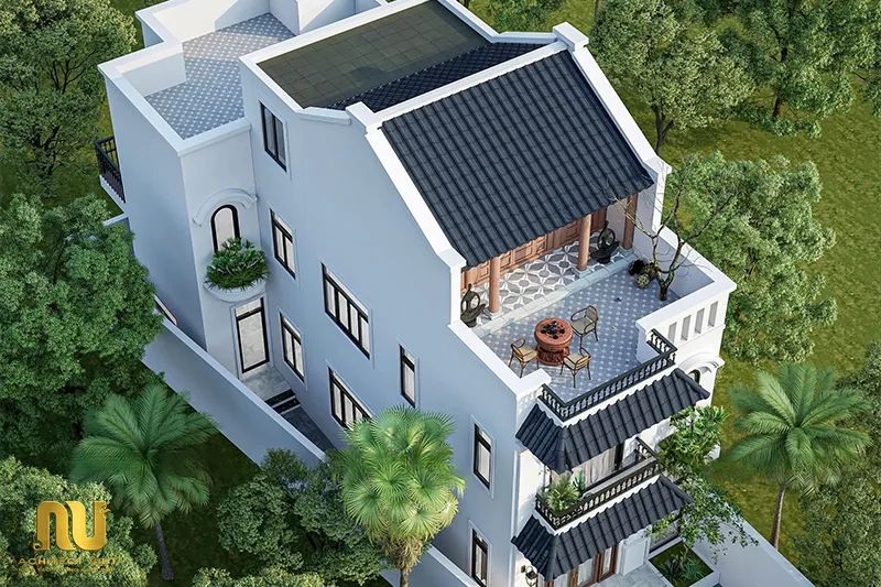 Nhà phố indochine mặt tiền 5m