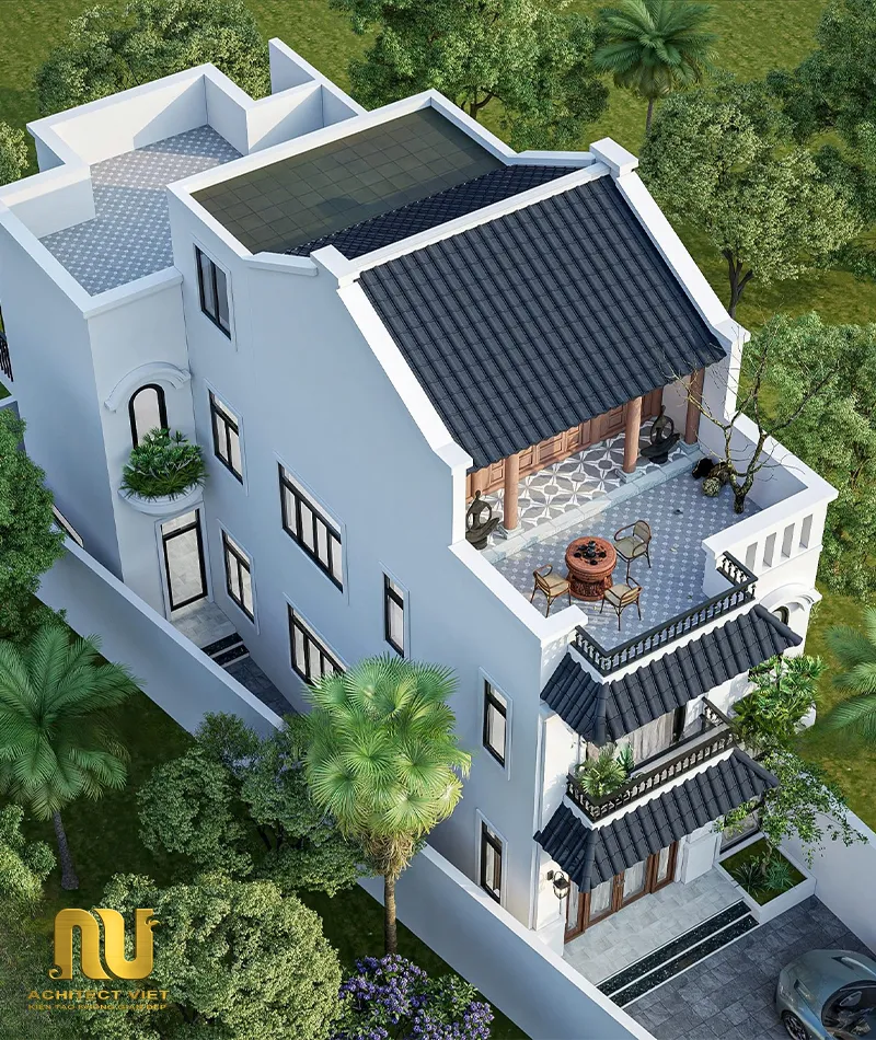 Nhà phố indochine mặt tiền 5m